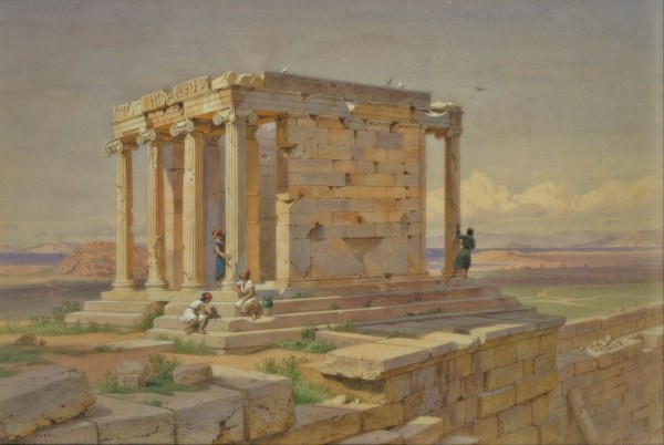 The Temple of Athena Nike by Carl Werner